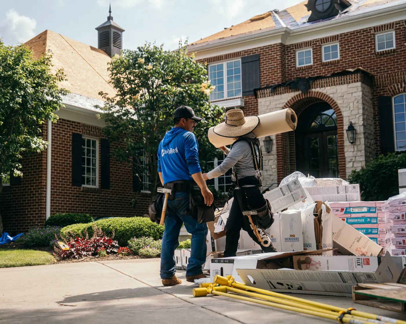 Roof inspection documented on a Amity home