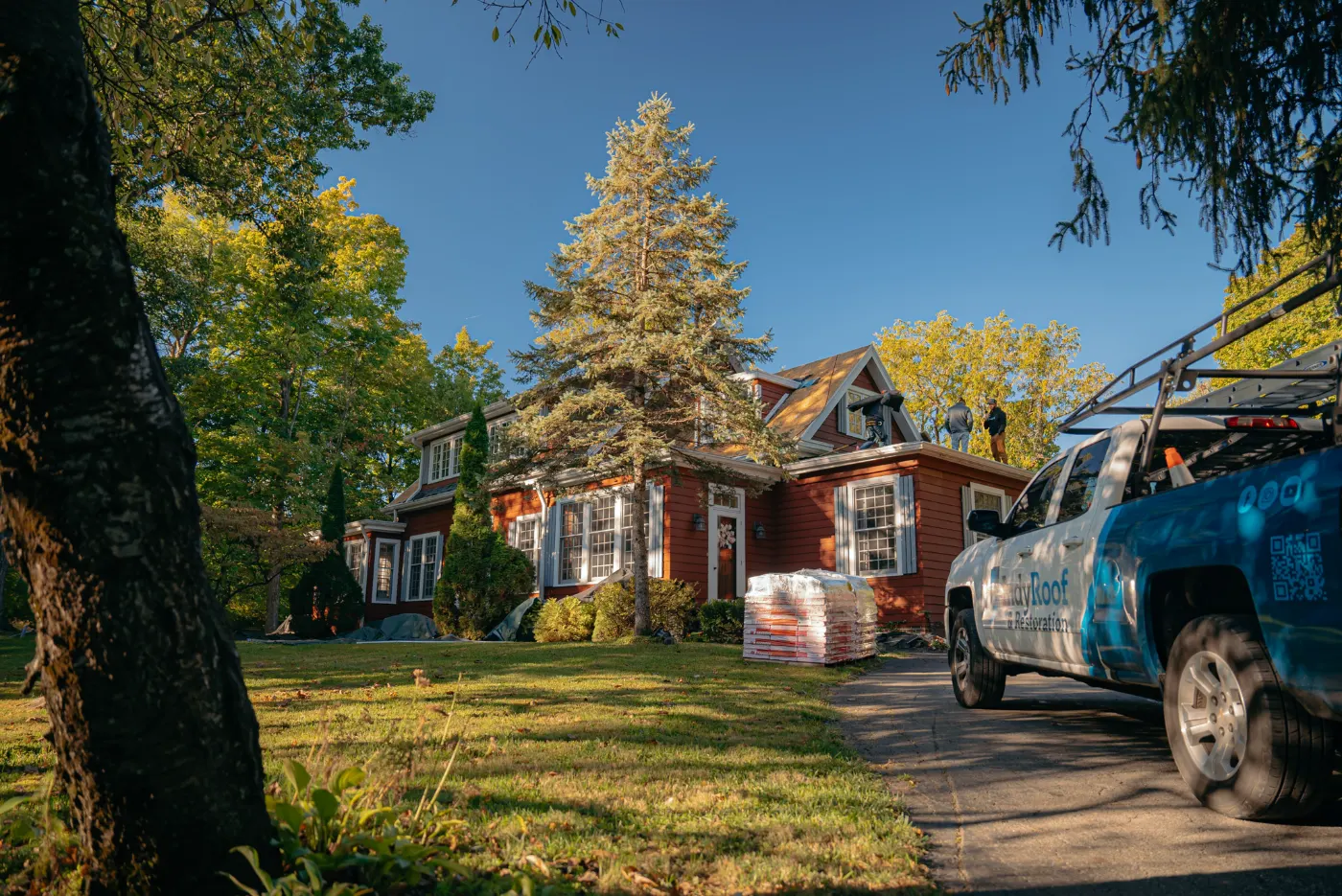 Roof inspection documented on a Amity home